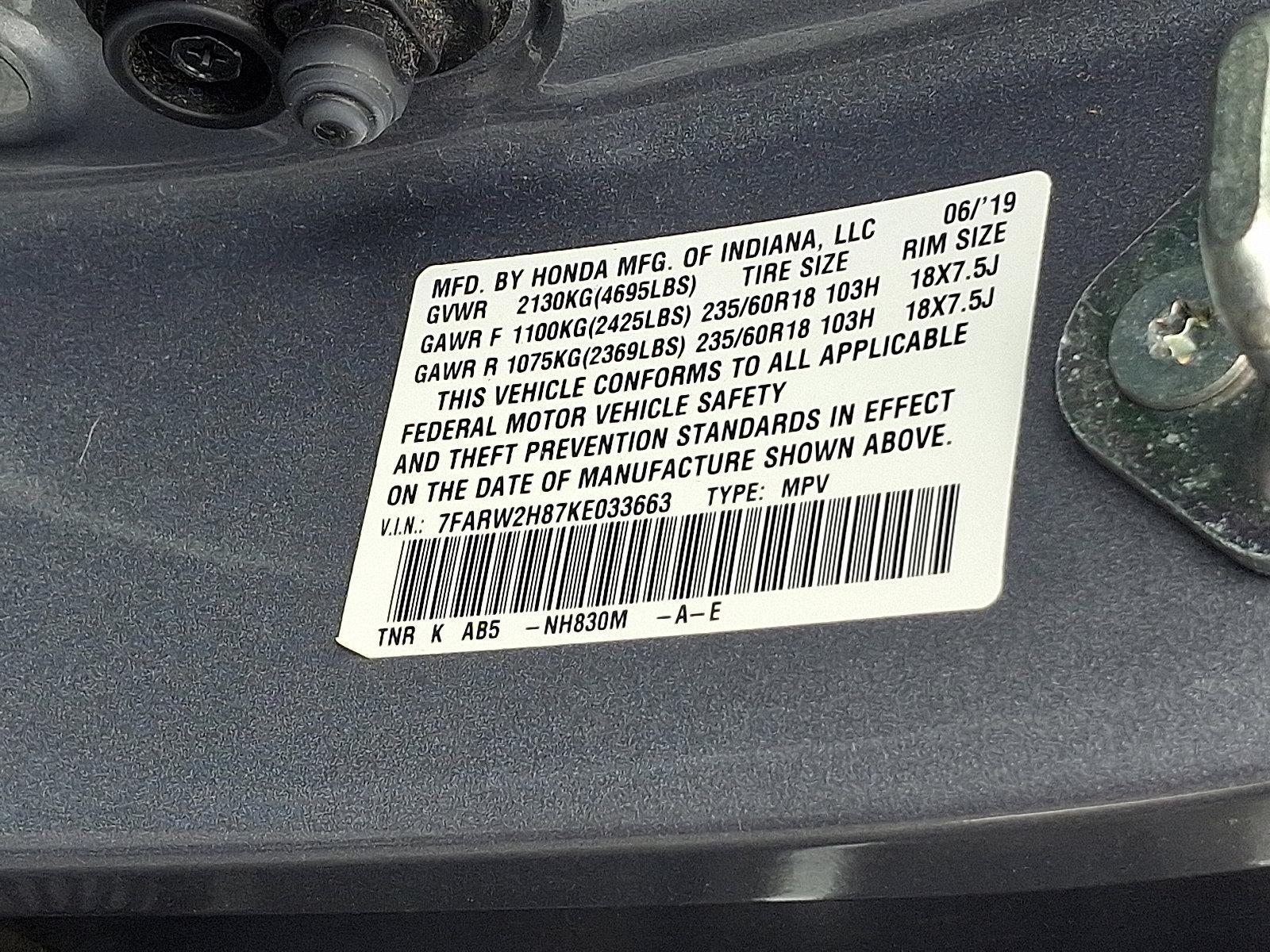 2019 Honda CR-V Vehicle Photo in Harrisburg, PA 17111