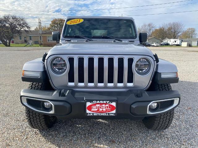 Used 2021 Jeep Wrangler Unlimited Sahara with VIN 1C4HJXEG6MW591467 for sale in Casey, IL