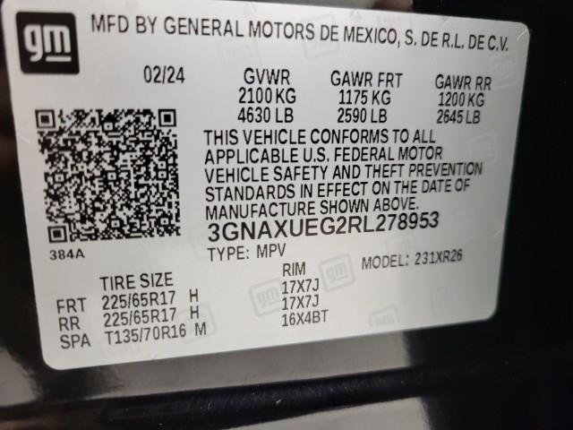 2024 Chevrolet Equinox Vehicle Photo in MANITOWOC, WI 54220-5838