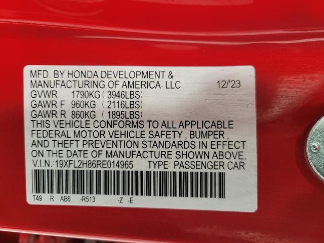 2024 Honda Civic Hatchback Vehicle Photo in NEENAH, WI 54956-2243