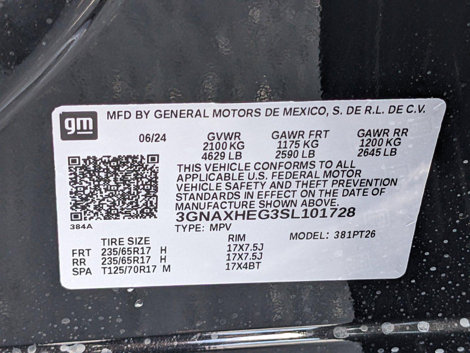 2025 Chevrolet Equinox Vehicle Photo in GREENACRES, FL 33463-3207