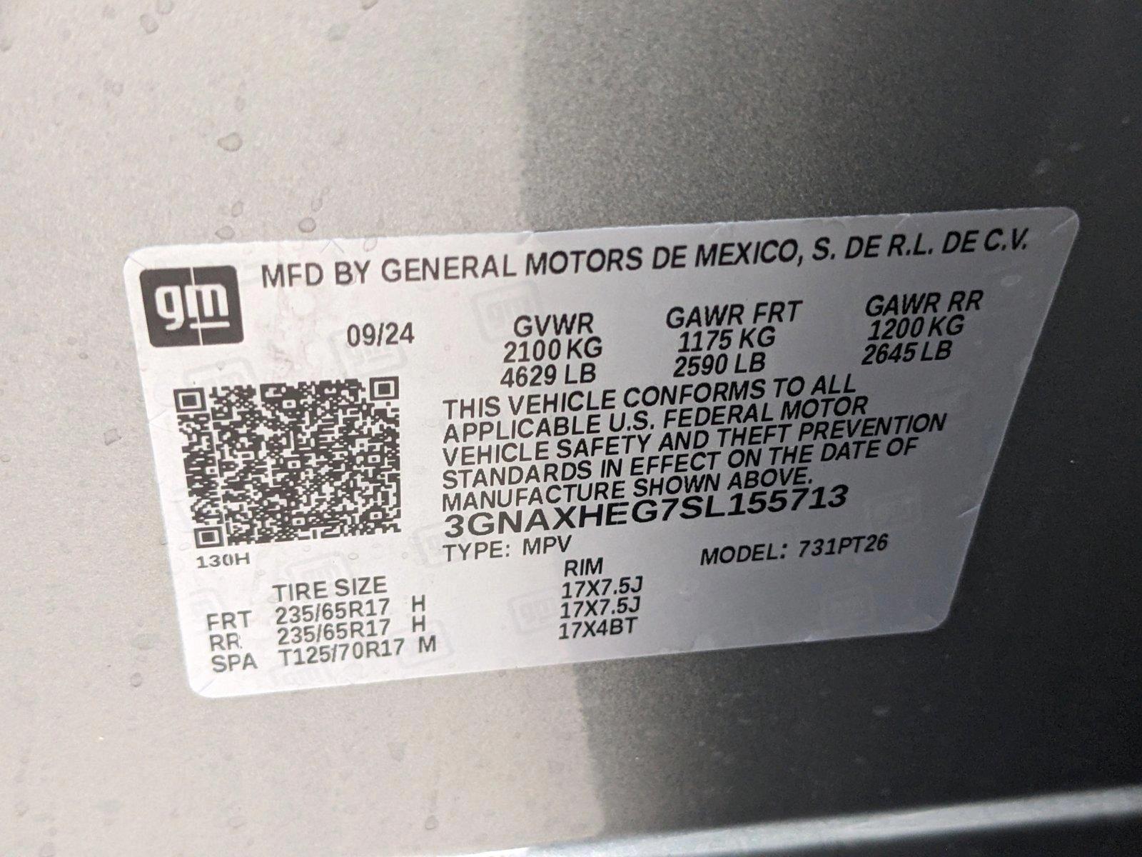 2025 Chevrolet Equinox Vehicle Photo in GREENACRES, FL 33463-3207