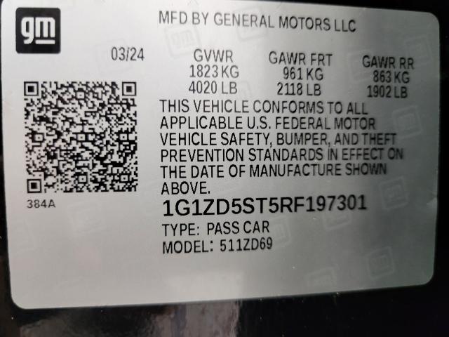 2024 Chevrolet Malibu Vehicle Photo in APPLETON, WI 54914-8833