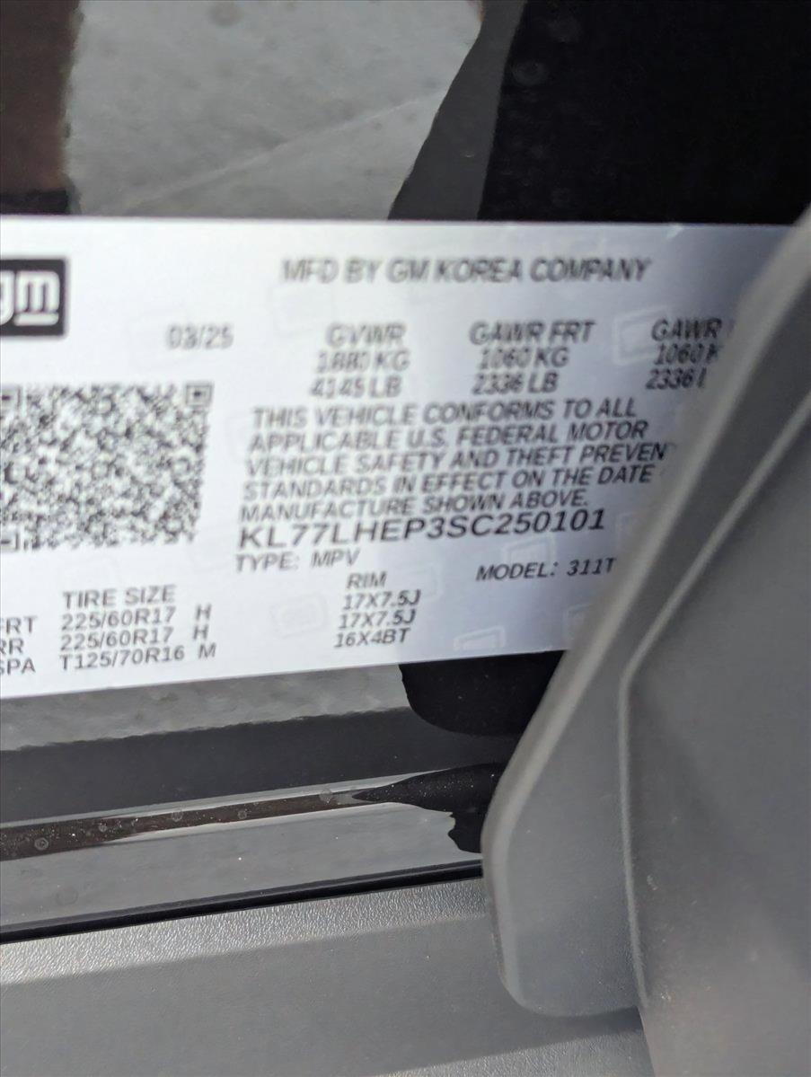 2025 Chevrolet Trax Vehicle Photo in PEMBROKE PINES, FL 33024-6534