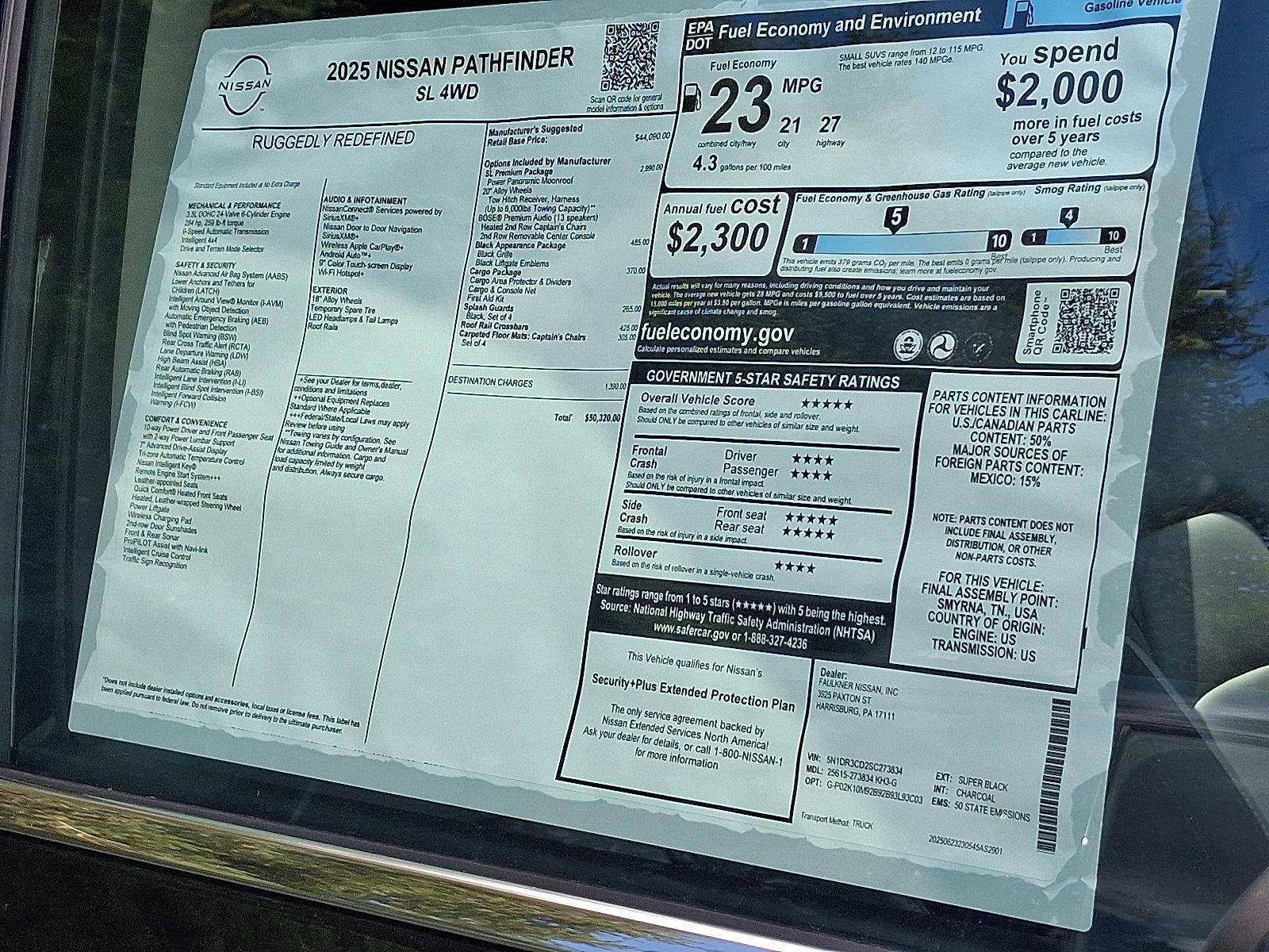 2025 Nissan Pathfinder Vehicle Photo in Harrisburg, PA 17111-1033