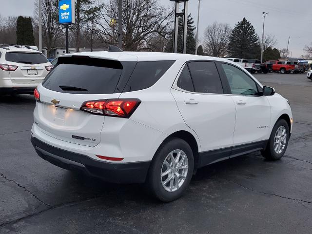 Certified 2022 Chevrolet Equinox LT with VIN 2GNAXUEV2N6113370 for sale in Plainwell, MI