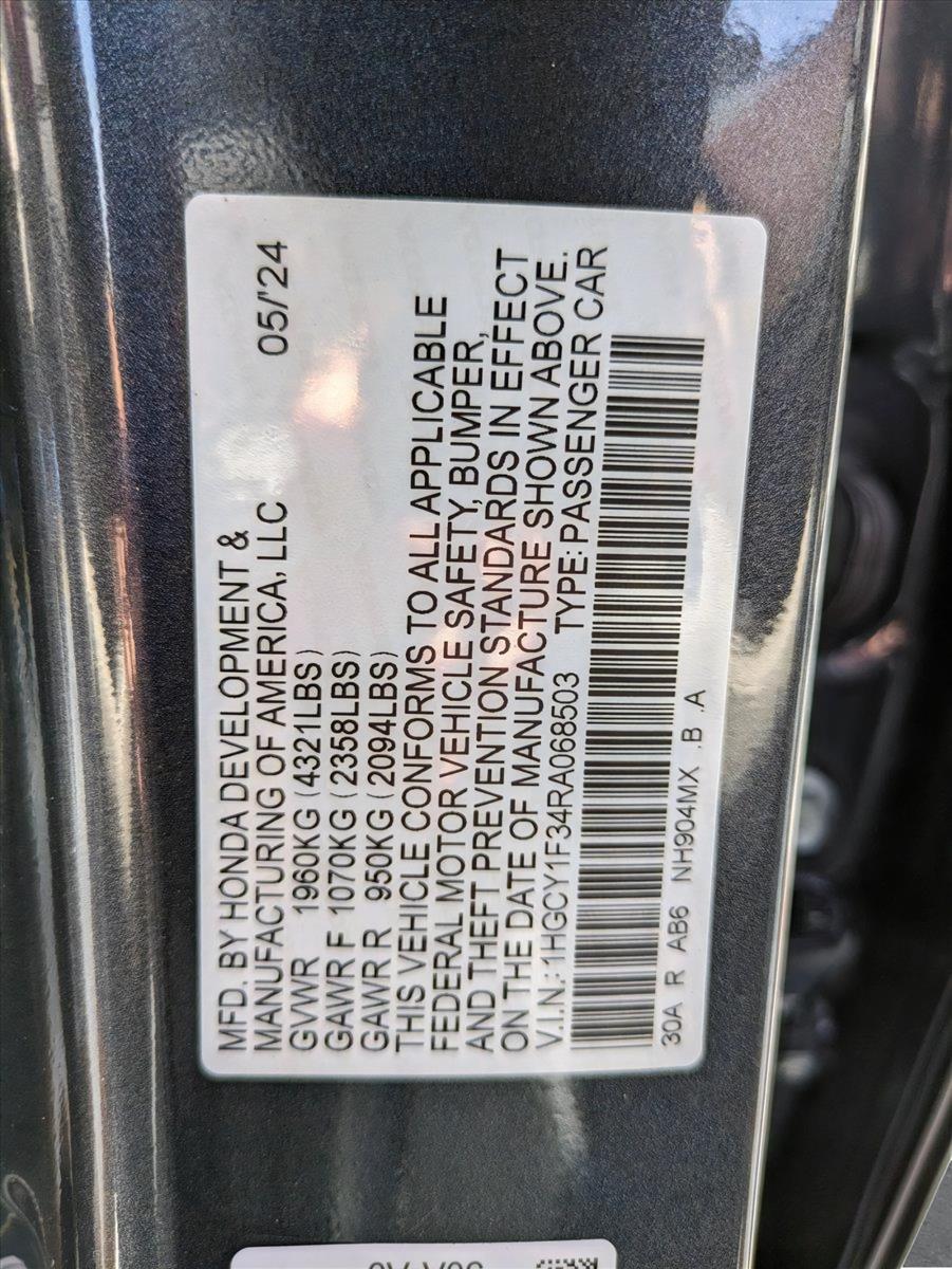 2024 Honda Accord Sedan Vehicle Photo in Sanford, FL 32771