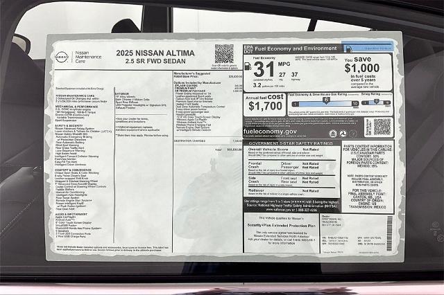 2025 Nissan Altima Vehicle Photo in Tulsa, OK 74129