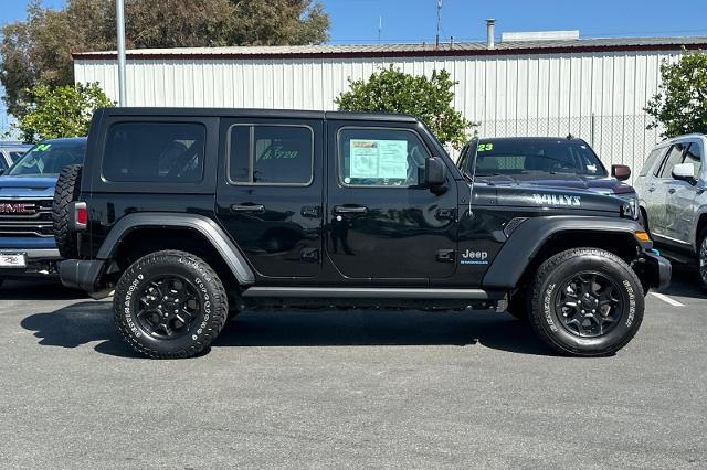 Used 2023 Jeep Wrangler 4xe Willys 4XE with VIN 1C4JJXN6XPW642577 for sale in Newark, CA