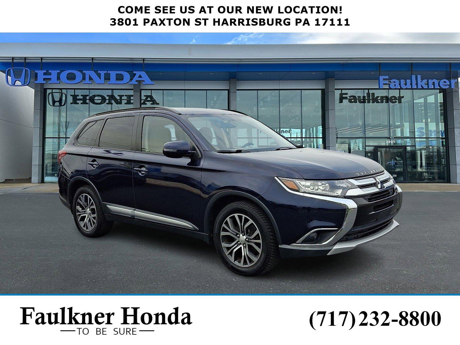Used 2016 Mitsubishi Outlander SEL with VIN JA4AZ3A31GZ037370 for sale in Harrisburg, PA