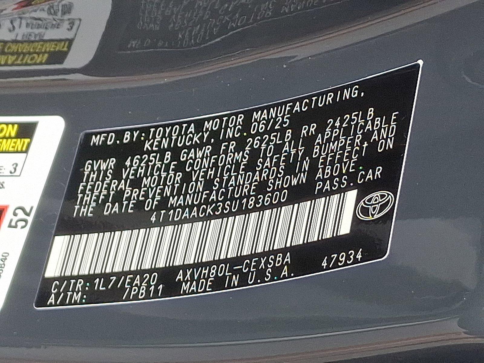 2025 Toyota Camry Vehicle Photo in Harrisburg, PA 17111