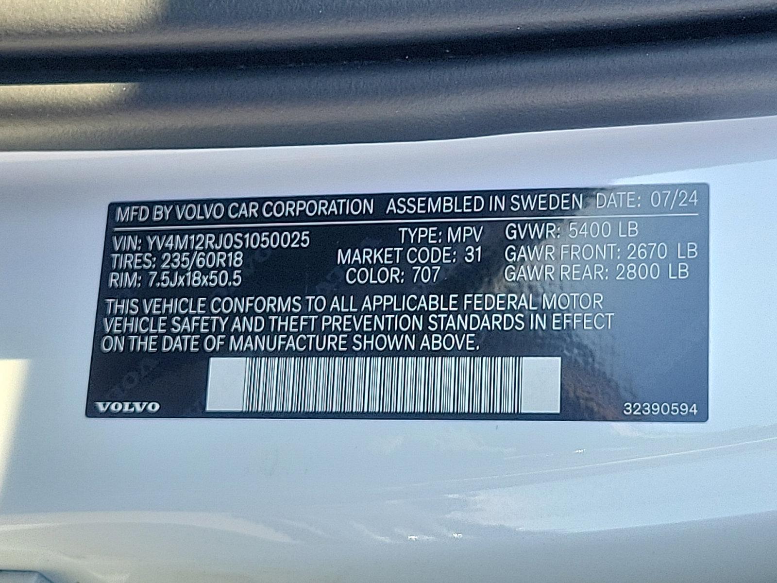 2025 Volvo XC60 Vehicle Photo in Trevose, PA 19053