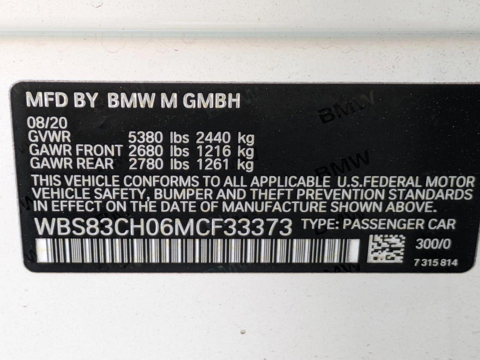 2021 BMW M5 Vehicle Photo in Coconut Creek, FL 33073