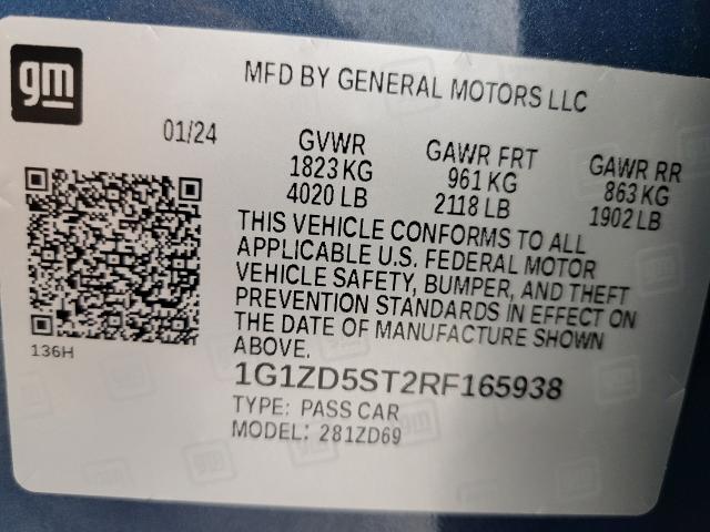 2024 Chevrolet Malibu Vehicle Photo in GREEN BAY, WI 54303-3330