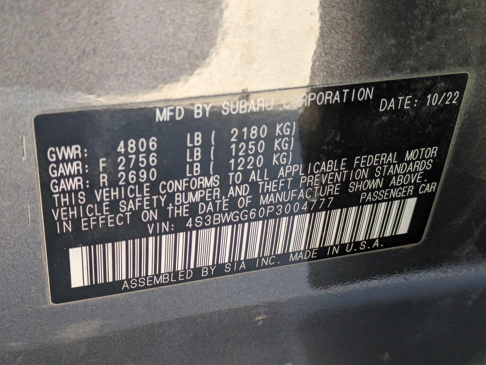 2023 Subaru Legacy Vehicle Photo in Rockville, MD 20852