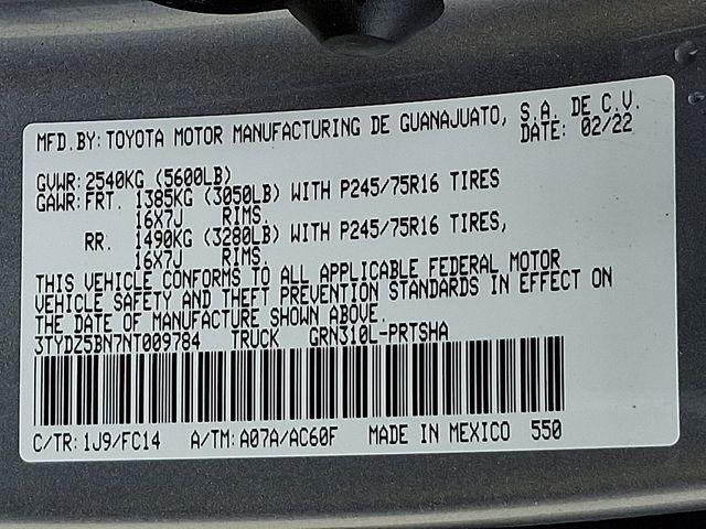 2022 Toyota Tacoma Vehicle Photo in PAWLING, NY 12564-3219