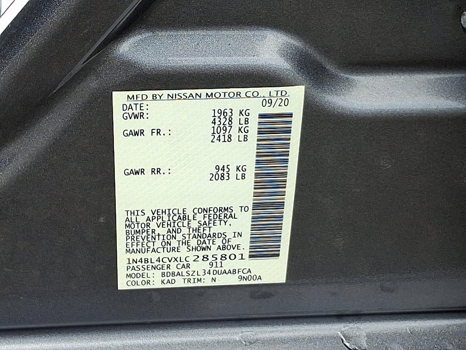 2020 Nissan Altima Vehicle Photo in Trevose, PA 19053