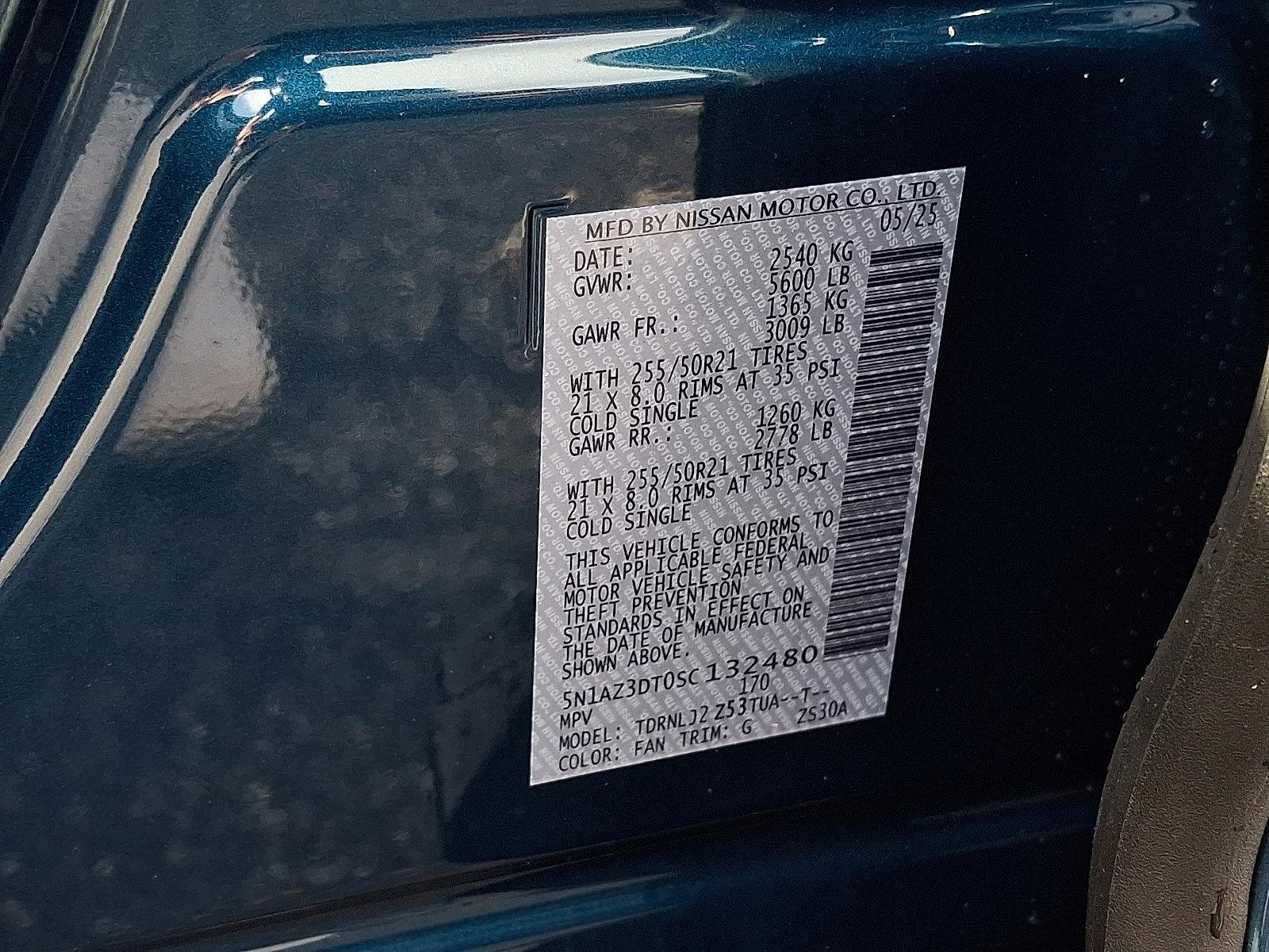2025 Nissan Murano Vehicle Photo in Mechanicsburg, PA 17050-2306