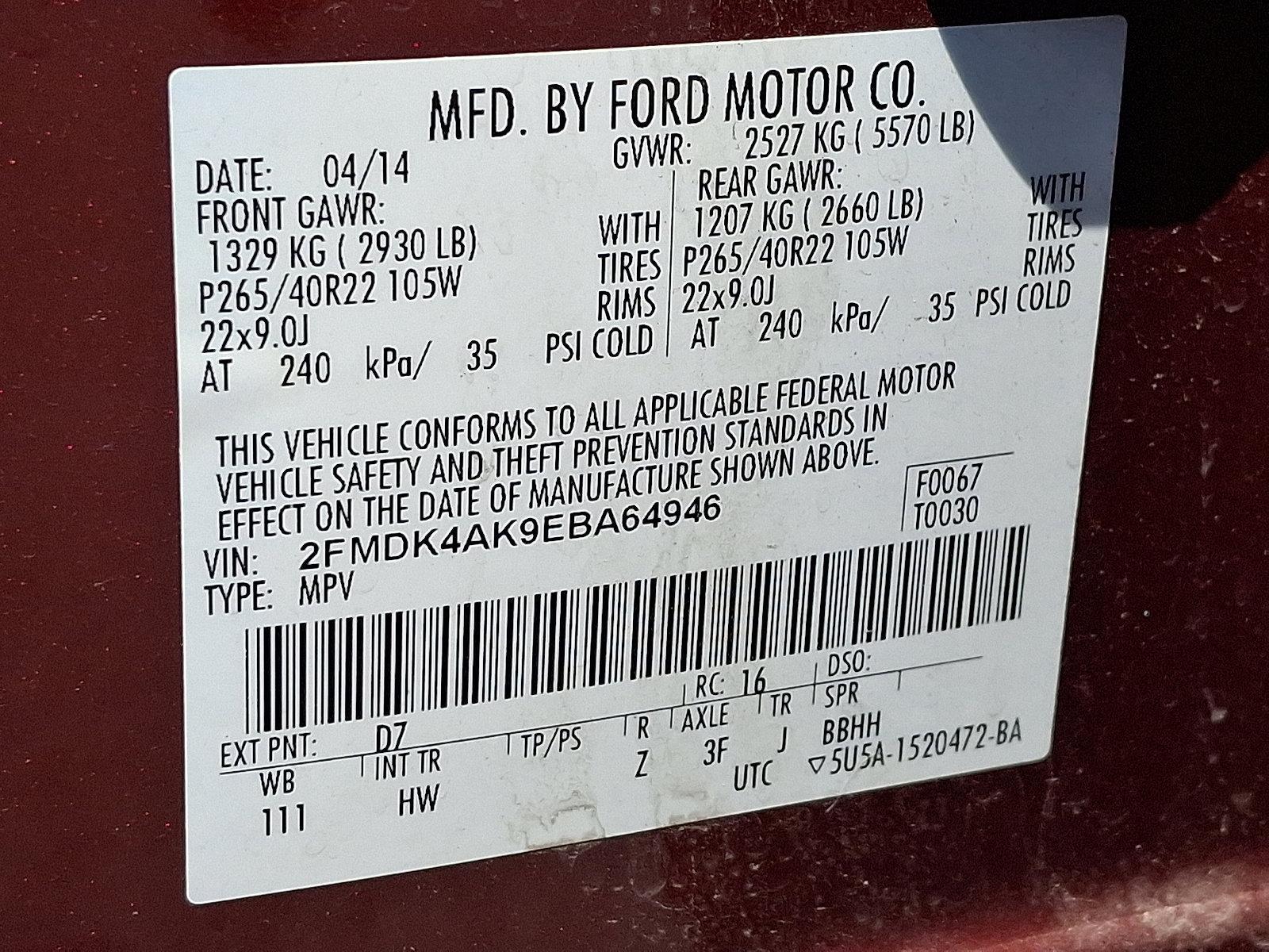2014 Ford Edge Vehicle Photo in Lancaster, PA 17601