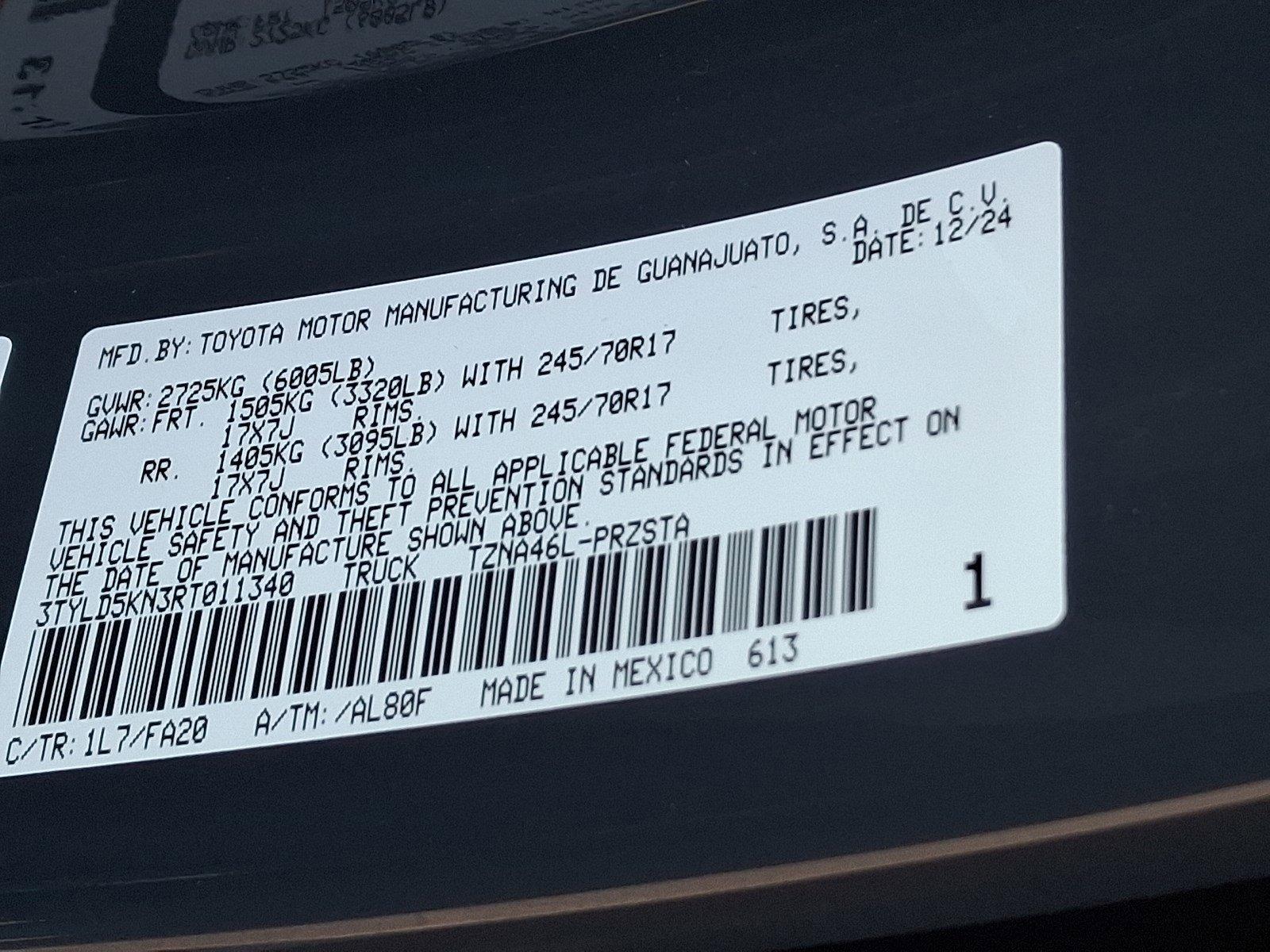 2024 Toyota Tacoma 4WD Vehicle Photo in Harrisburg, PA 17111
