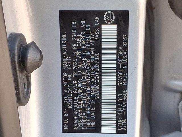 2017 Lexus ES 350 Vehicle Photo in DANBURY, CT 06810-5034