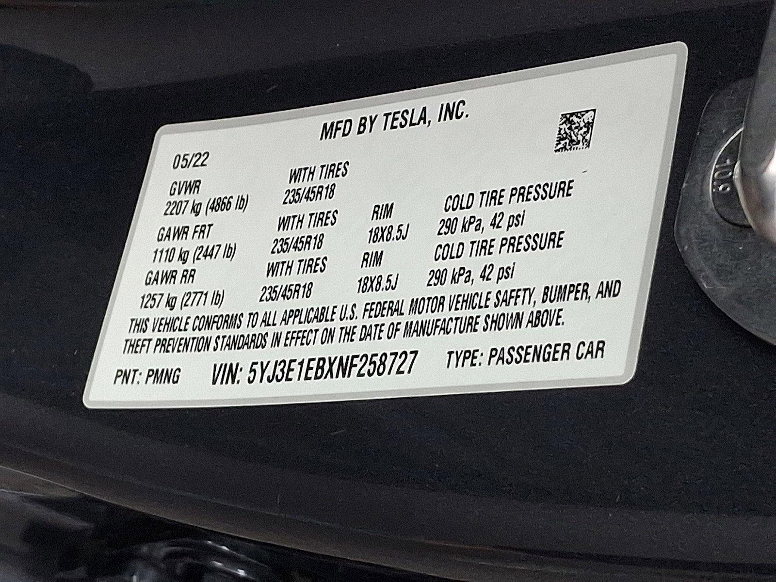 2022 Tesla Model 3 Vehicle Photo in Harrisburg, PA 17111