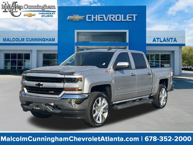 Silver Ice Metallic 2018 Chevrolet Silverado 1500 LT Crew Cab 4WD Pickup Truck Four-Wheel Drive 6-Speed Automatic Overdrive