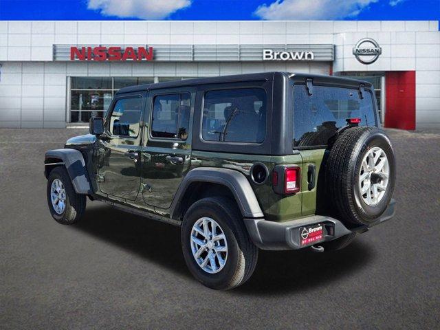 Used 2023 Jeep Wrangler 4-Door Sport S with VIN 1C4HJXDN4PW697999 for sale in Del Rio, TX