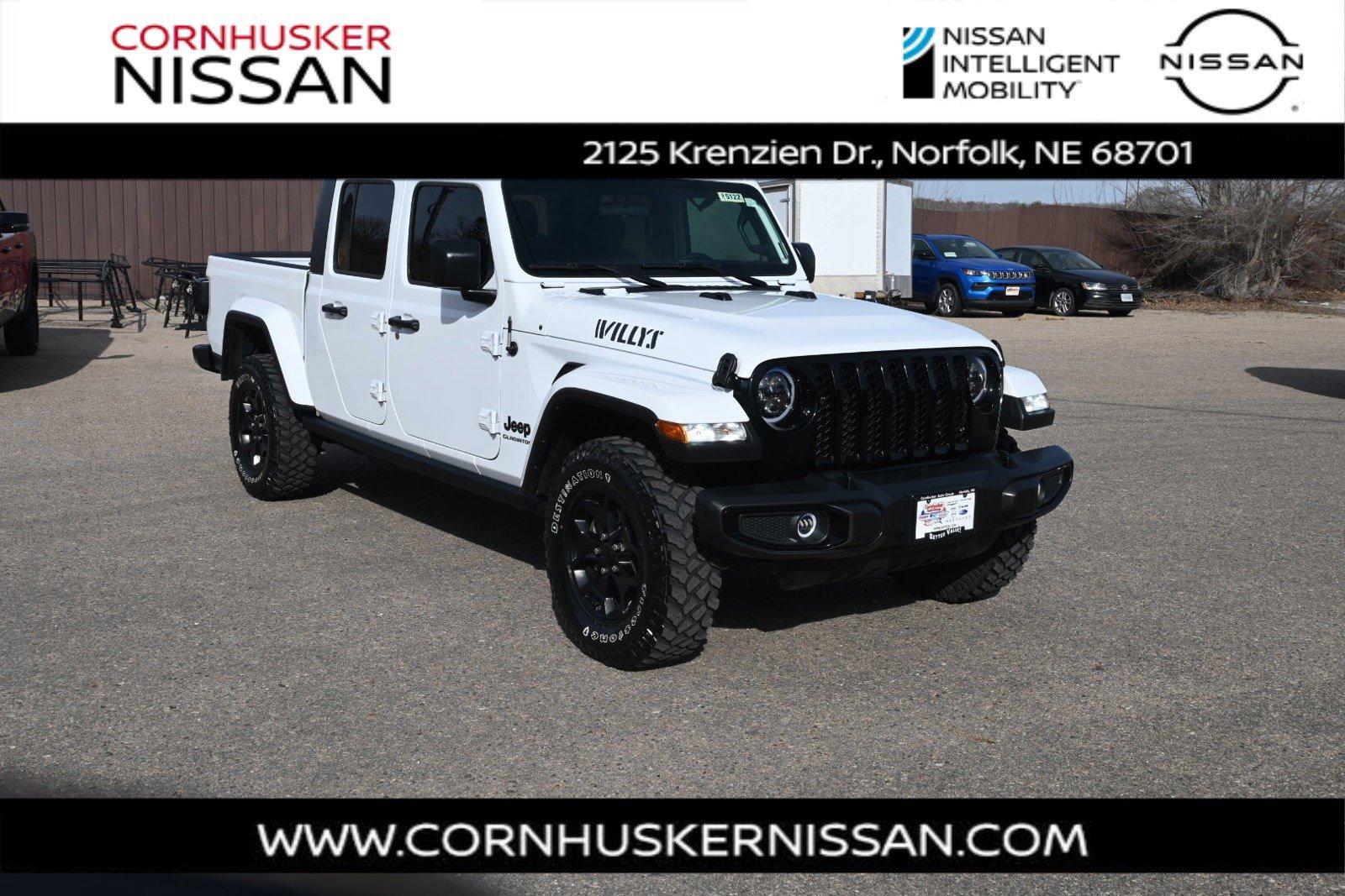 Used 2021 Jeep Gladiator WILLYS with VIN 1C6HJTAG1ML563163 for sale in Norfolk, NE