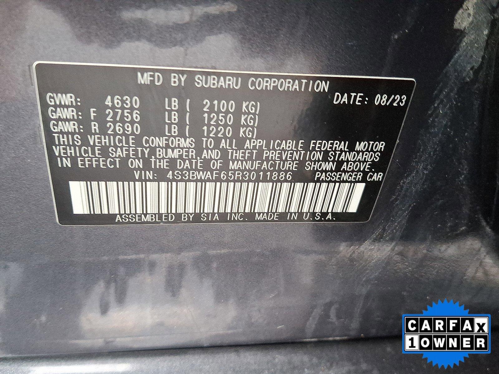 2024 Subaru Legacy Vehicle Photo in Harrisburg, PA 17111