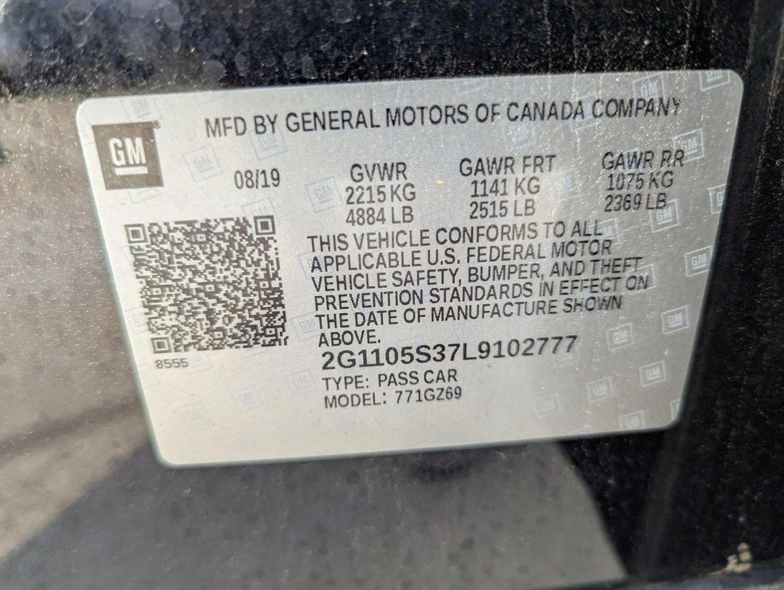 2020 Chevrolet Impala Vehicle Photo in CORPUS CHRISTI, TX 78412-4902
