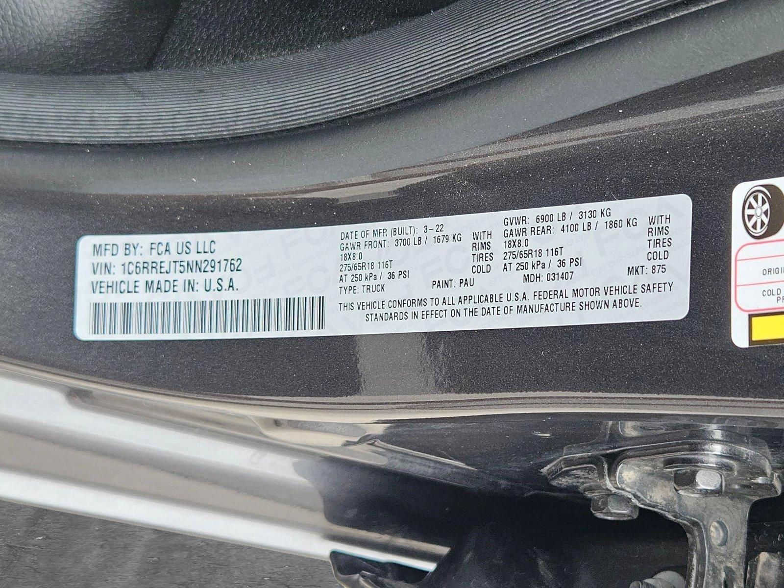 2022 Ram 1500 Vehicle Photo in GILBERT, AZ 85297-0446