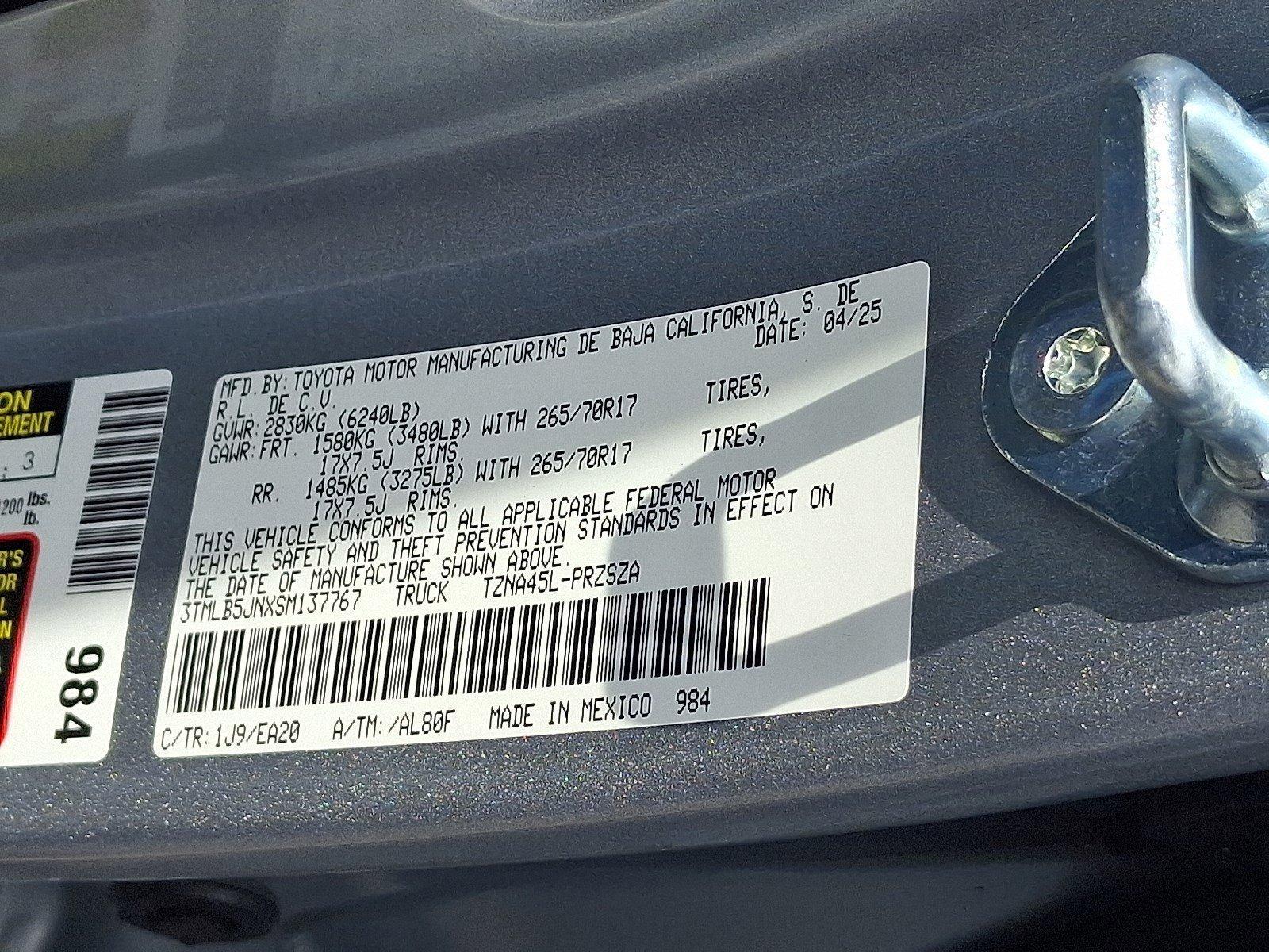 2025 Toyota Tacoma 4WD Vehicle Photo in Harrisburg, PA 17111