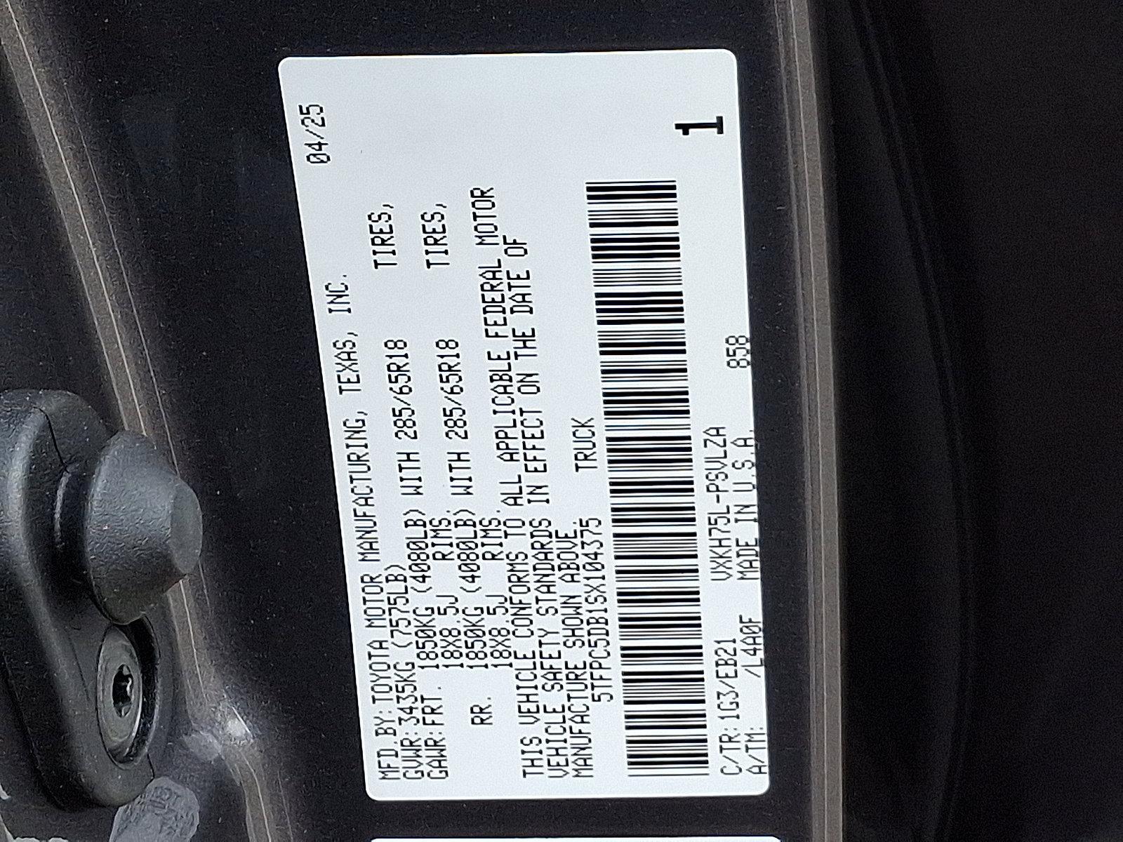 2025 Toyota Tundra 4WD Vehicle Photo in Trevose, PA 19053