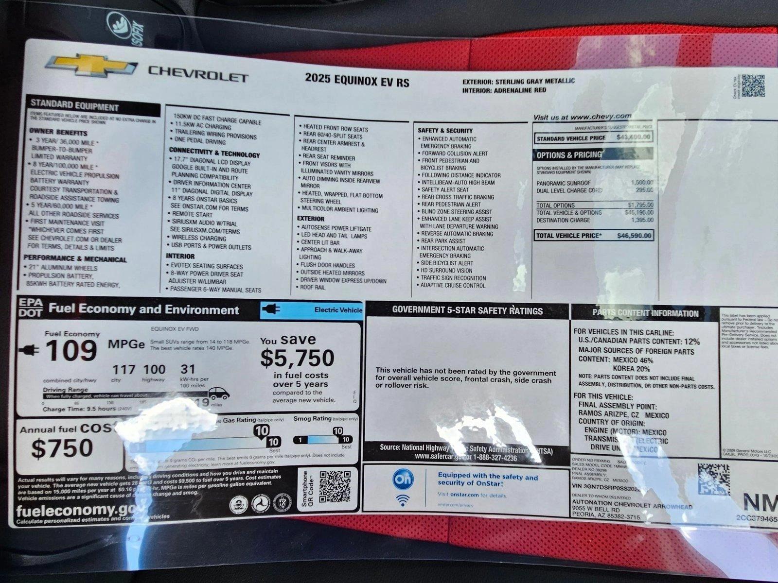 2025 Chevrolet Equinox EV Vehicle Photo in PEORIA, AZ 85382-3715