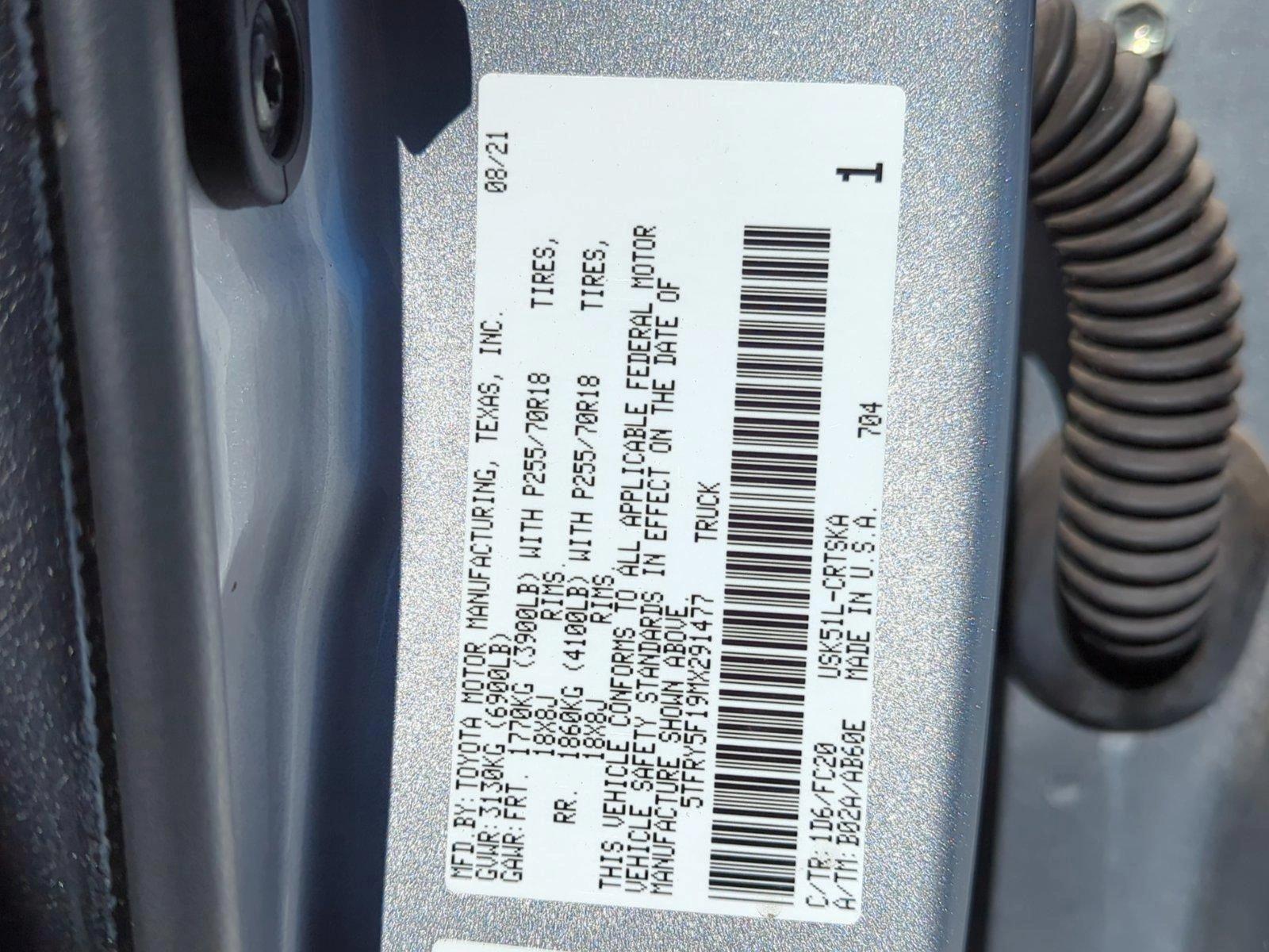 2021 Toyota Tundra 2WD Vehicle Photo in Ft. Myers, FL 33907