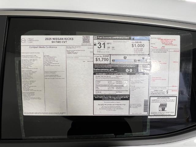 2025 Nissan Kicks Vehicle Photo in Tulsa, OK 74129