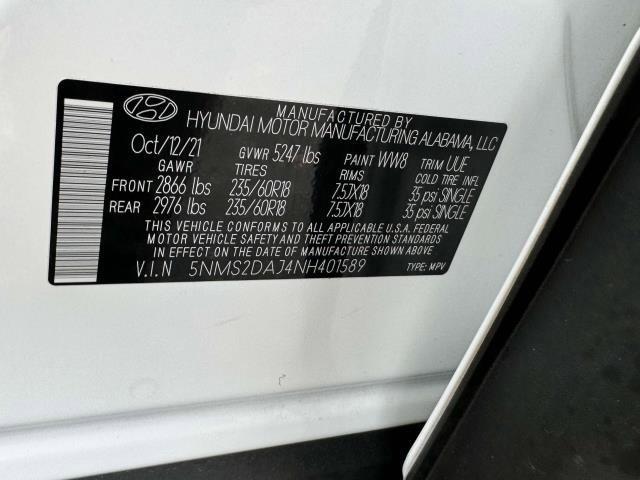 2022 Hyundai Santa Fe Vehicle Photo in SAINT JAMES, NY 11780-3219