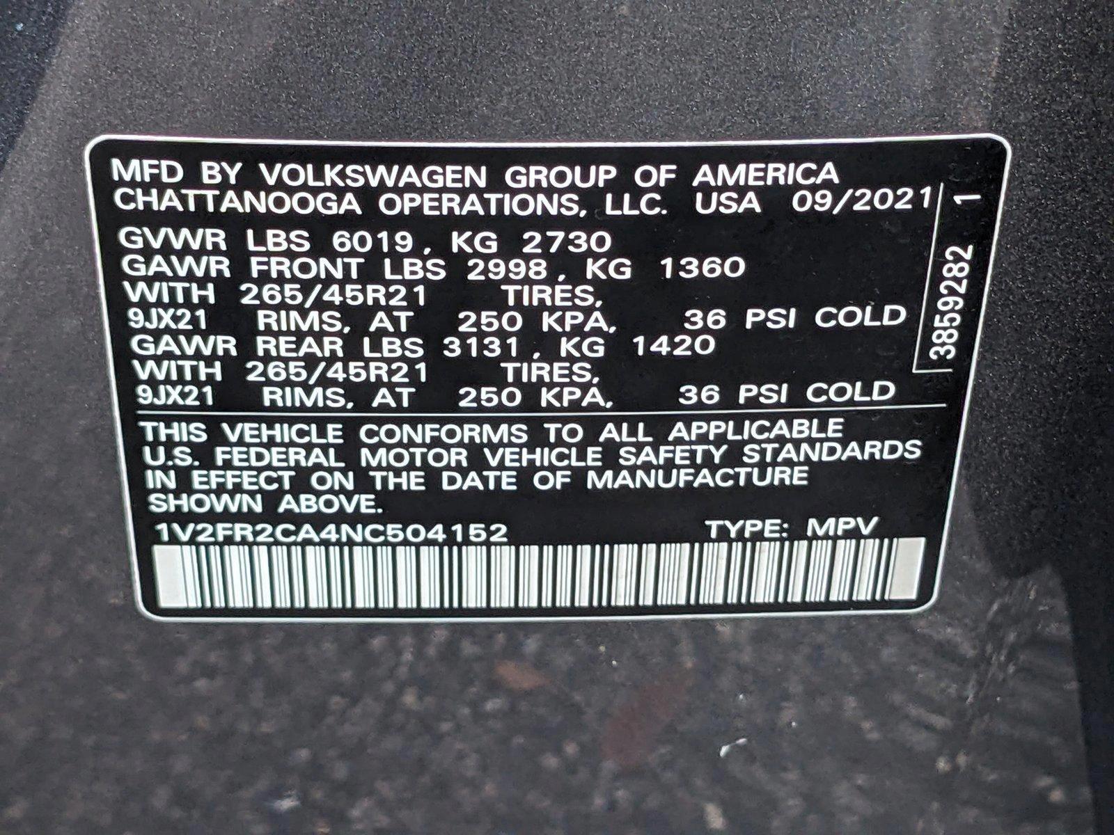 2022 Volkswagen Atlas Vehicle Photo in GREENACRES, FL 33463-3207