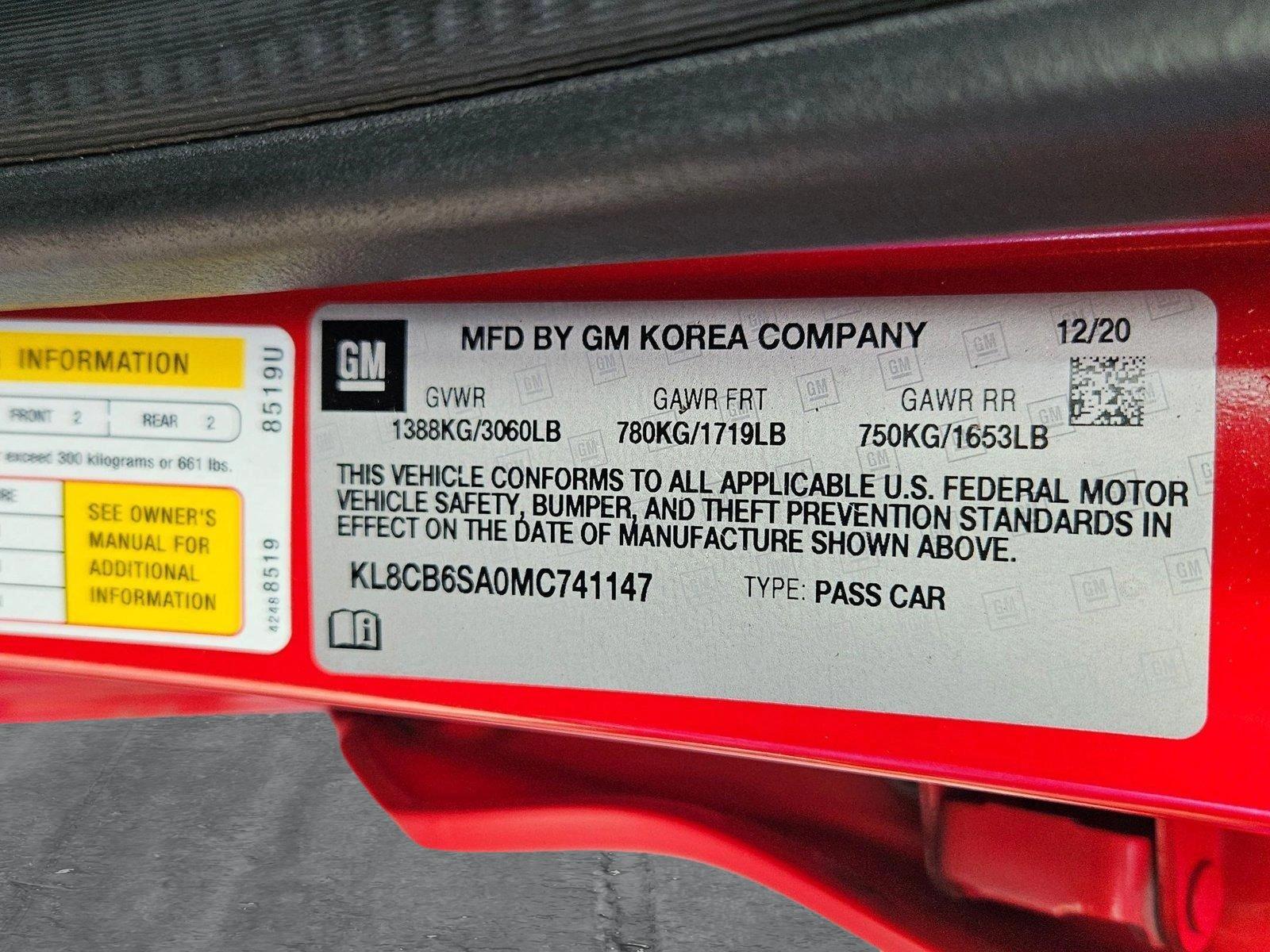 2021 Chevrolet Spark Vehicle Photo in MESA, AZ 85206-4395