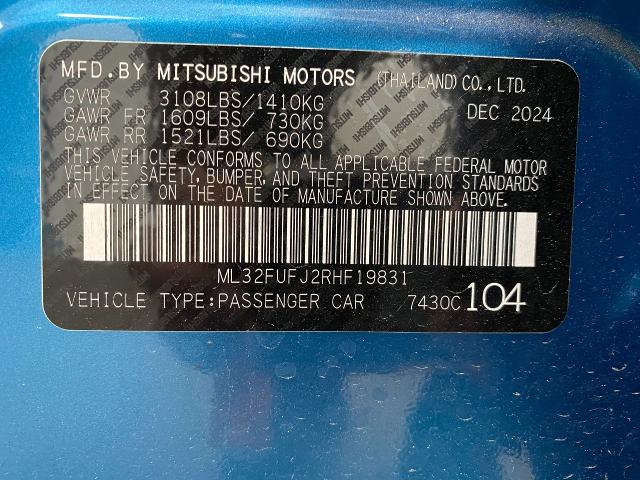 2024 Mitsubishi Mirage G4 Vehicle Photo in Appleton, WI 54913