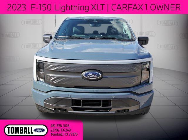 Used 2023 Ford F-150 Lightning XLT with VIN 1FTVW1EL4PWG15171 for sale in Tomball, TX