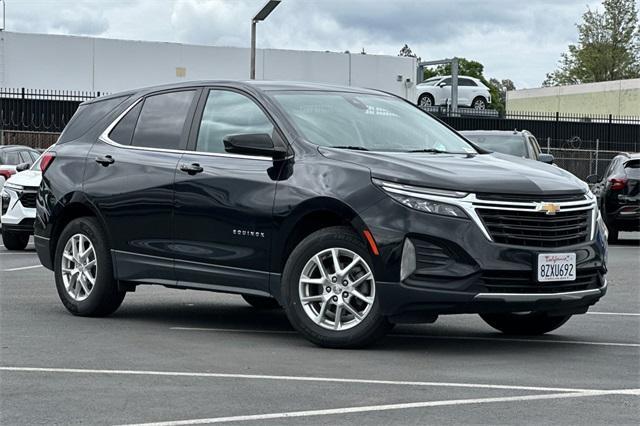 Used 2022 Chevrolet Equinox LT with VIN 3GNAXUEV1NL116014 for sale in Concord, CA
