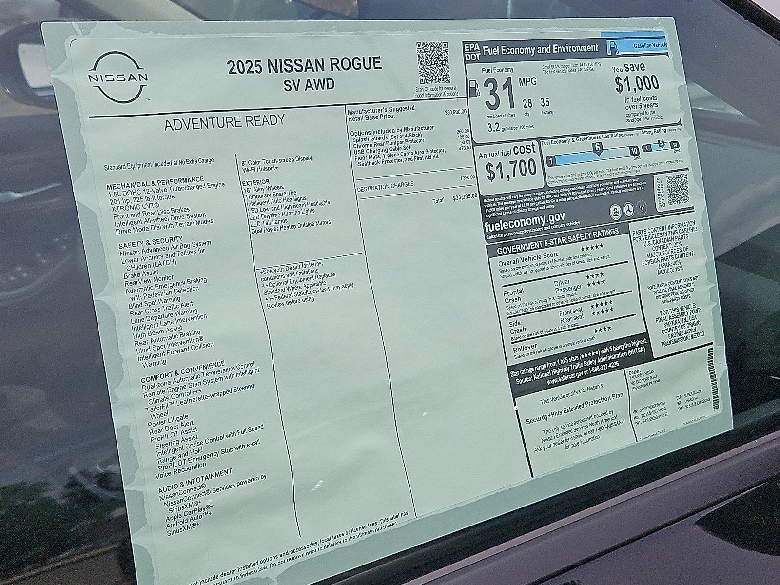 2025 Nissan Rogue Vehicle Photo in Harrisburg, PA 17111-1033