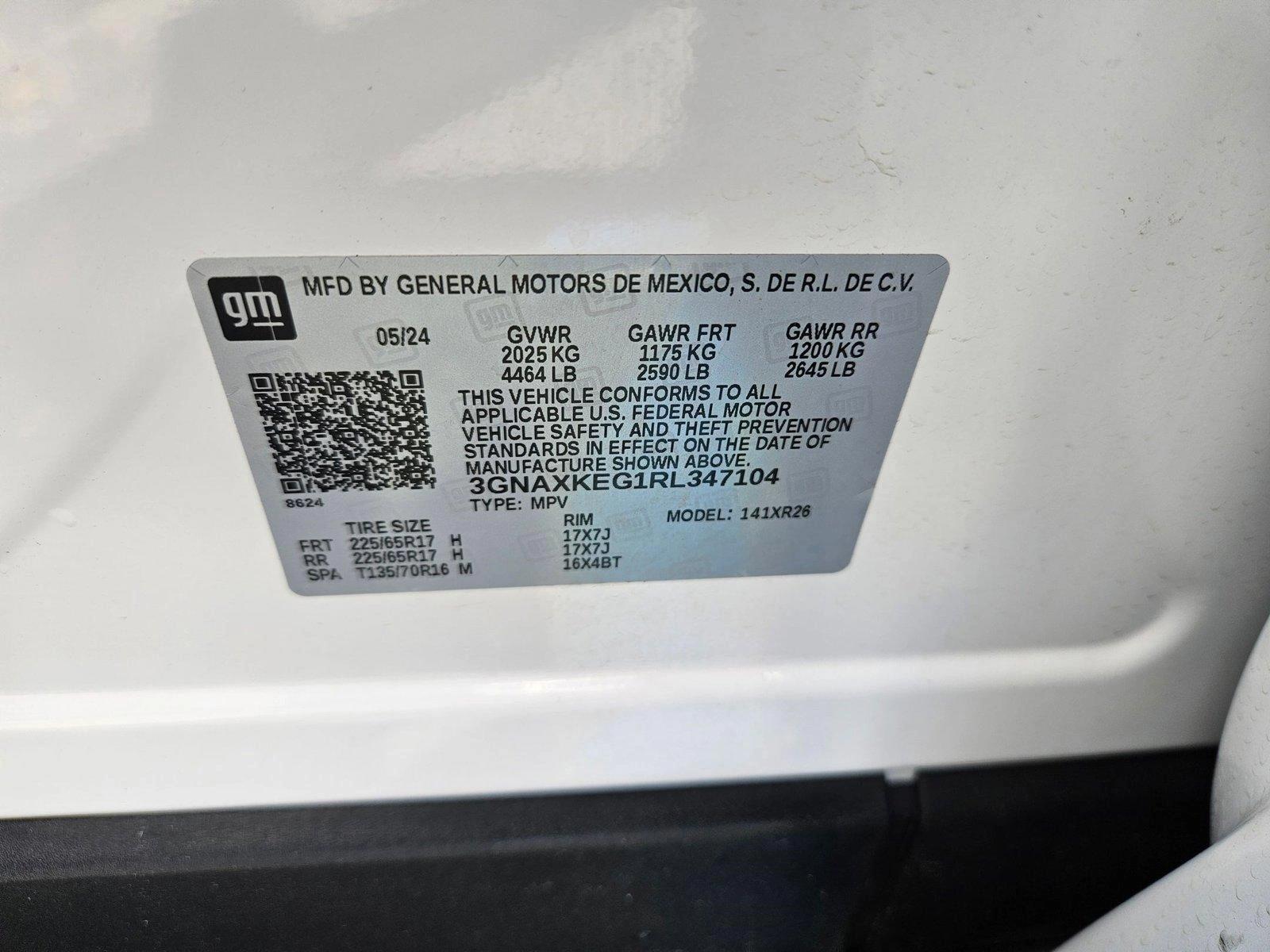 2024 Chevrolet Equinox Vehicle Photo in LAS VEGAS, NV 89146-3033
