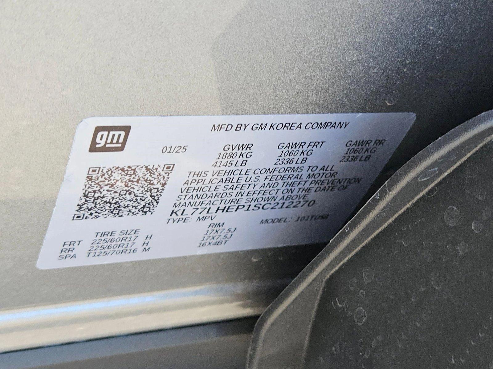 2025 Chevrolet Trax Vehicle Photo in MESA, AZ 85206-4395