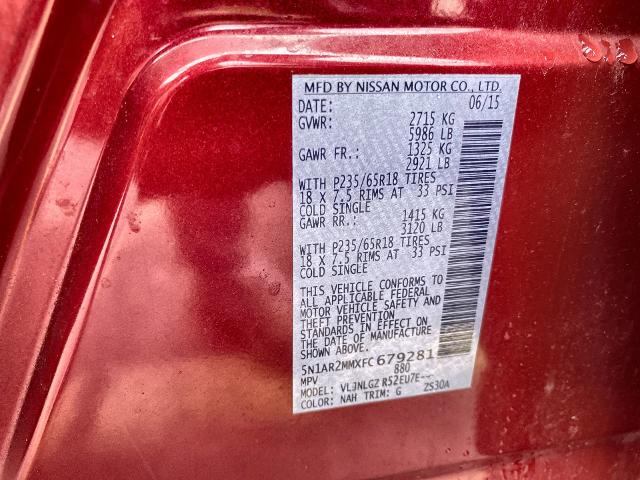 2015 Nissan Pathfinder Vehicle Photo in WILLIAMSVILLE, NY 14221-2883