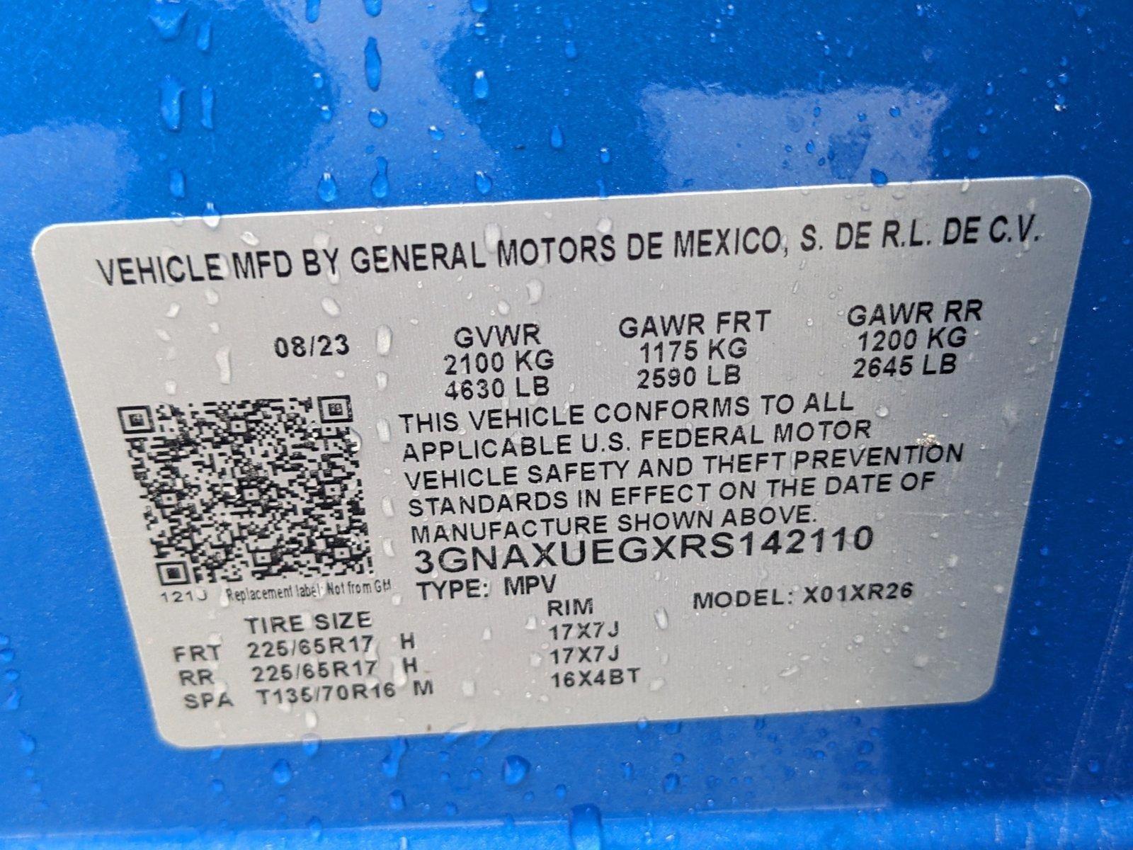 2024 Chevrolet Equinox Vehicle Photo in GREENACRES, FL 33463-3207