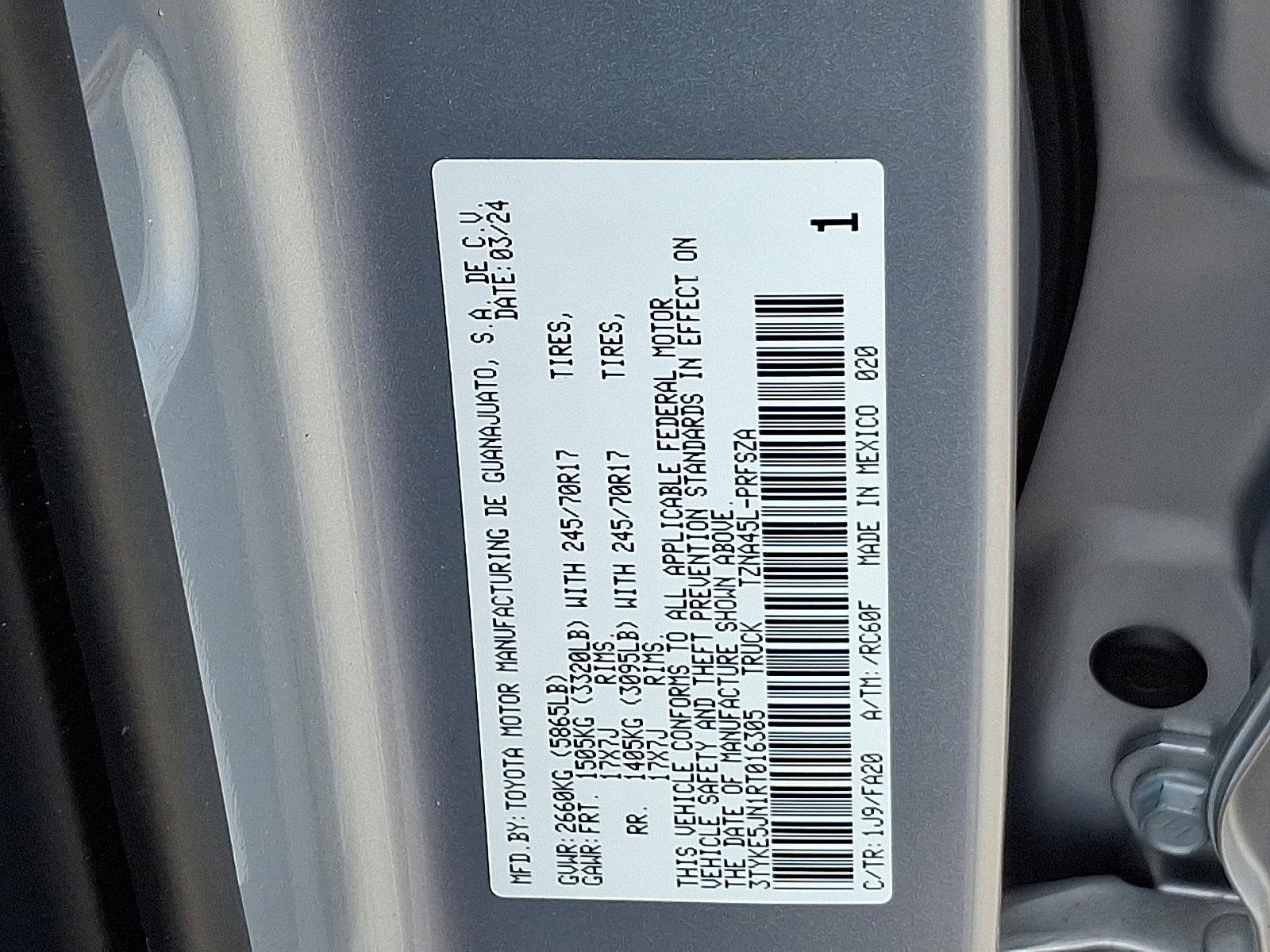 2024 Toyota Tacoma 4WD Vehicle Photo in Trevose, PA 19053
