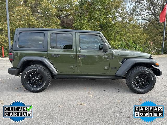 Used 2021 Jeep Wrangler Unlimited Willys with VIN 1C4HJXDG2MW505430 for sale in Gadsden, AL